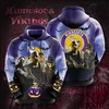 Stylish and Warm Minnesota Vikings Men's All Over Print 3D Hoodie