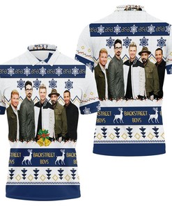 Stylish with our Backstreet Boys Christmas Knitting Pattern Fan 3D Polo Shirt Jersey with All Over Print.