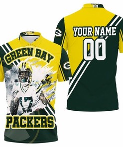 Stylishly Support Your Team with This Personalized 3D All Over Print Polo Shirt Featuring Davante Adams 17