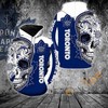Sugar Skull Print Toronto Maple Leafs 3D Hoodie
