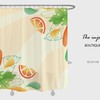 Summer Orange Disney Shower Curtain with Hooks, Simple Fruit Bathroom Bathtubs Home Decor