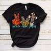 Sunflower Cross Peace Love Jesus T-Shirt - Sublimation Tee Design