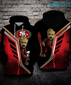 Super Bowl Trophy Groot All Over Print 3D Hoodie 3D San Francisco 49ers Gift