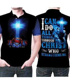 Superman Jesus Is My Savior Polo Shirt: Get inspired with faith and fashion!