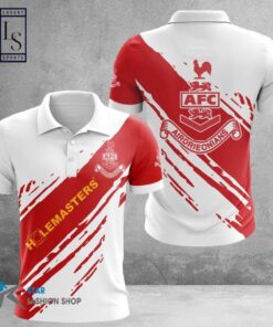 Support Airdrieonians FC with their own polo shirt featuring breathable fabric and a unique all-over print