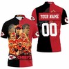 Support Kansas City Chiefs Afc West Champions Super Bowl 2021 Black and Red with Personalized 3D Print Polo Shirt