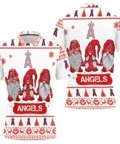 Support Los Angeles Angels with Ugly Sweatshirt and Personalized All Over Print Polo T-shirt