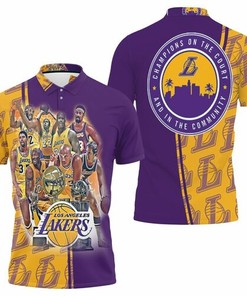 Support Your Favorite Team with the LA Lakers Legend Nba Western Conference 3D All Over Print Polo Shirt