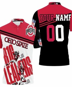 Support Your Team with Ohio State Buckeyes NCAA Garret Wilson Chris Olave Best Players B1G Leaders 3D Print Polo Shirt