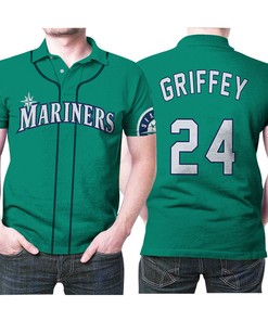 Support Your Team with Seattle Mariners Ken Griffey Jr. MLB Baseball Polo Shirt