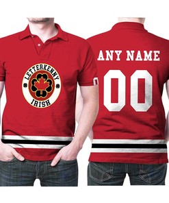 Support Your Team with the Letterkenny Irish NHL Ice Hockey Team Logo 2020 Red Jersey 3D Custom Gift Polo Shirt