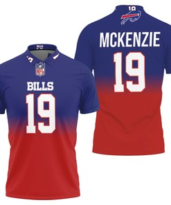Support the Buffalo Bills with 3D Designed Allover Polo Shirt Featuring Isaiah McKenzie #19