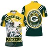 Support the Green Bay Packers in this Davante Adams 17 Green Bay Packers Jersey Looking 3D Polo Shirt Print Shirt
