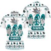 Support the San Jose Sharks in Style with Christmas Gnomes on a Fun 3D Polo Shirt with All-Over Print