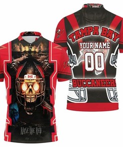 Support the Tampa Bay Buccaneers with a Fire Skull Raised Nfc South Champions Super Bowl 2021 Personalized Polo Shirt