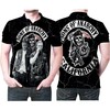 Support your favorite Sons of Anarchy characters with their printed signatures on a 3D All Over Print Polo Shirt