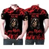 Survive Anything with Death God Design 3D All Over Print Polo Shirt
