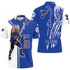 Survive the Apocalypse with Our St. Louis Blues and Zombie 3D All-Over Print Polo Shirt