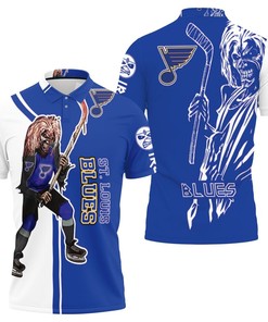 Survive the Apocalypse with Our St. Louis Blues and Zombie 3D All-Over Print Polo Shirt