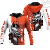 Syracuse Orange Jack Skellington and Zero 3D Hoodie in All Over Print