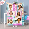 TV Show Character Disney Baby Blanket with Custom Name - Cozy and Adorable Gift