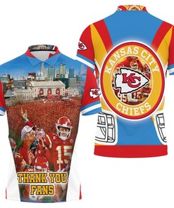 Take Pride in The Chiefs' AFC West Division Win with Our Polo Shirt All-Over Print Designed for Kansas City Chiefs Fans