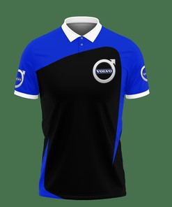 Take your style up a notch with the 3D Printed Volvo Nth-Ht Polo Shirt personalized polo collar.