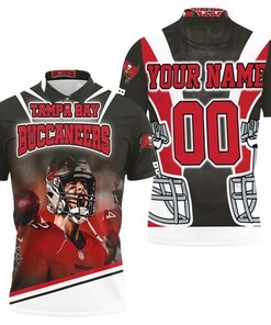 Tampa Bay Buccaneers Flag Flies High with Tom Brady Polo Shirt