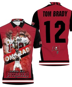 Tampa Bay Buccaneers Legend Tom Brady Goes 3D All Over Print Polo Shirt