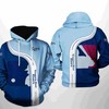Tampa Bay Rays All Over Print MLB Team 3D Hoodie Zipper
