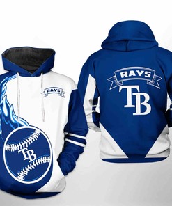 Tampa Bay Rays MLB Classic All Over Print 3D Hoodie