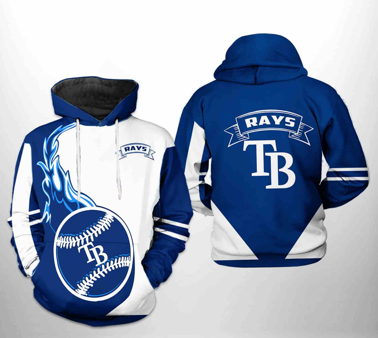 Tampa Bay Rays MLB Classic All Over Print 3D Hoodie
