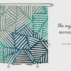 Technology Lines Modern Art Shower Curtain - Polyester Fabric Design - Waterproof and Durable for Bath Decor