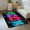 Teen Gamer Controller Decor Non-Slip Area Rug: 3D Printed Gamepad Carpet