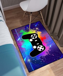 Teens Graffiti Art Gamepad Controller Area Rugs - Add Style with Personalized Game Theme Gamepad Rugs
