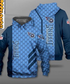 Tennessee Titans Luxury Design All Over Print 3D Hoodie with NFL Clothes