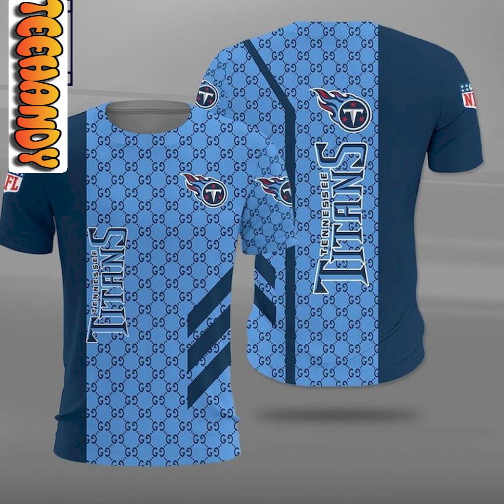 Tennessee Titans Luxury Design All Over Print 3D Hoodie with NFL Clothes - Image 2
