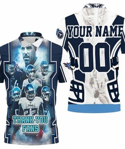 Tennessee Titans Thank You Fans with Personalized Super Bowl 2021 AFC South Division Polo Shirt