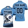 Tennessee Titans with their Helmet-themed Afc South Champions Super Bowl 2021 3D All Over Print Polo Shirt