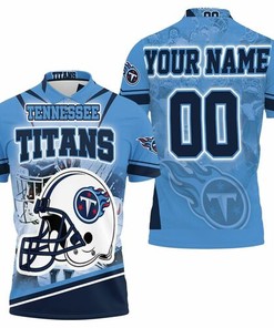 Tennessee Titans with their Helmet-themed Afc South Champions Super Bowl 2021 3D All Over Print Polo Shirt