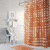 Terracotta Orange Shower Curtain, Create a Warmth in Your Bathroom Decor
