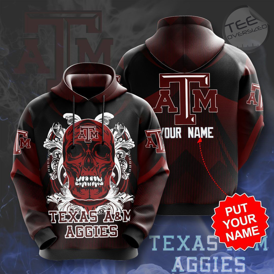 Texas Aggies All Over Print 3D Hoodie