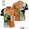 Texas Longhorns Grinch Steals Christmas with Personalized 3D Polo Shirt