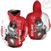 Texas Rangers Jack Skellington and Zero 3D Hoodie in Full Print Design