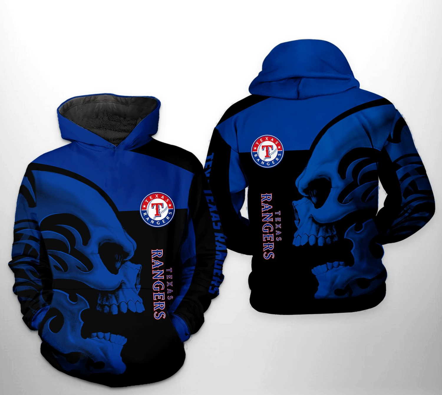 Texas Rangers MLB All Over Print Hoodie