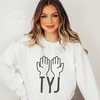 Thank You Christian T-Shirt with Praising Hands And Jesus Design