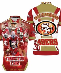 Thank your fans with San Francisco 49ers Super Bowl 2021 Nfc West Division Thank You Fans 3D All Over Print Polo Shirt