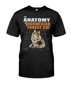 The Anatomy Of A Norwegian Forest Cat Hoodie