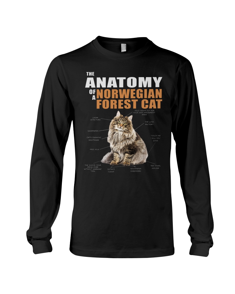 The Anatomy Of A Norwegian Forest Cat Hoodie - Image 3