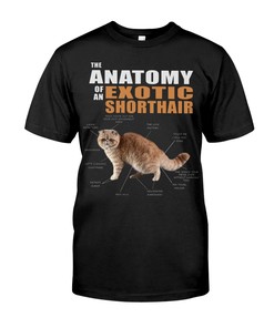 The Anatomy Of An Exotic Shorthair T-Shirt